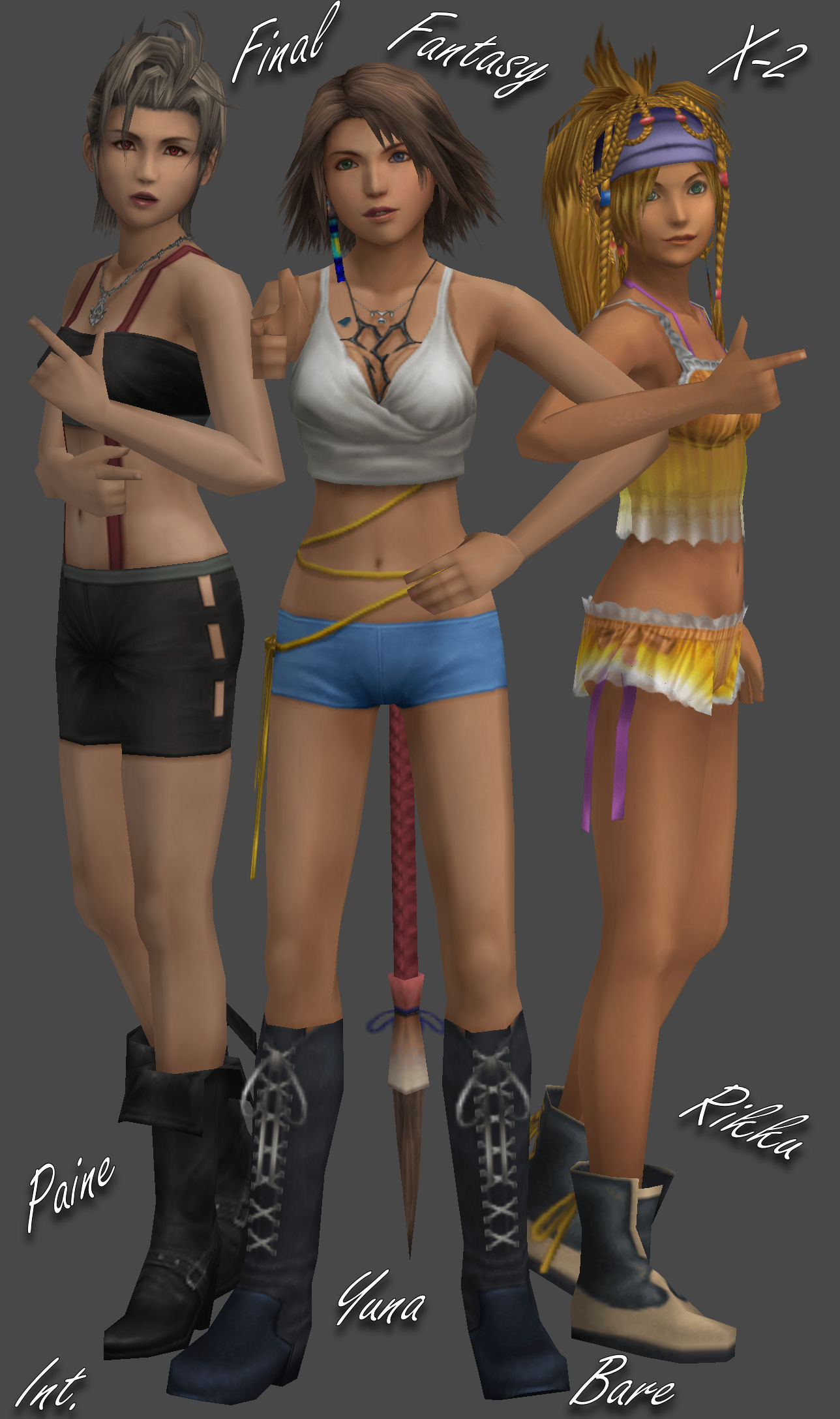 FFx-2 Bare dressphere Pack