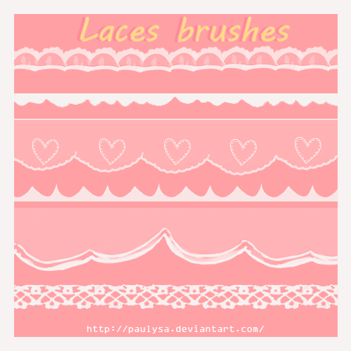 6 laces brushes