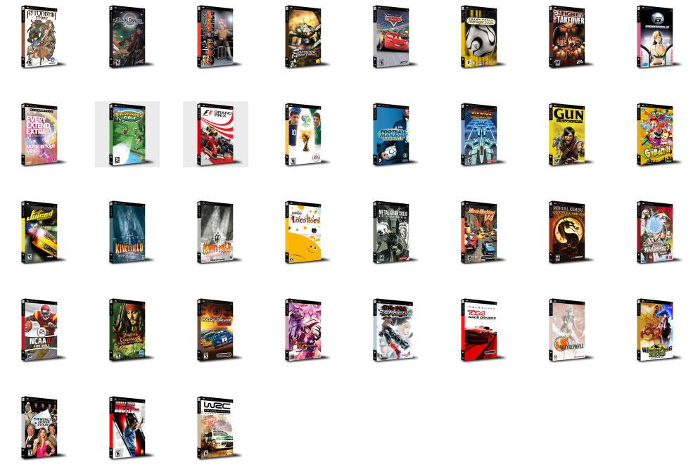 PSP Games Boxed Pack 7 OSX by treyarch on DeviantArt