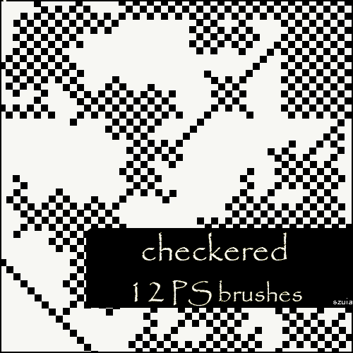 checkered brushes