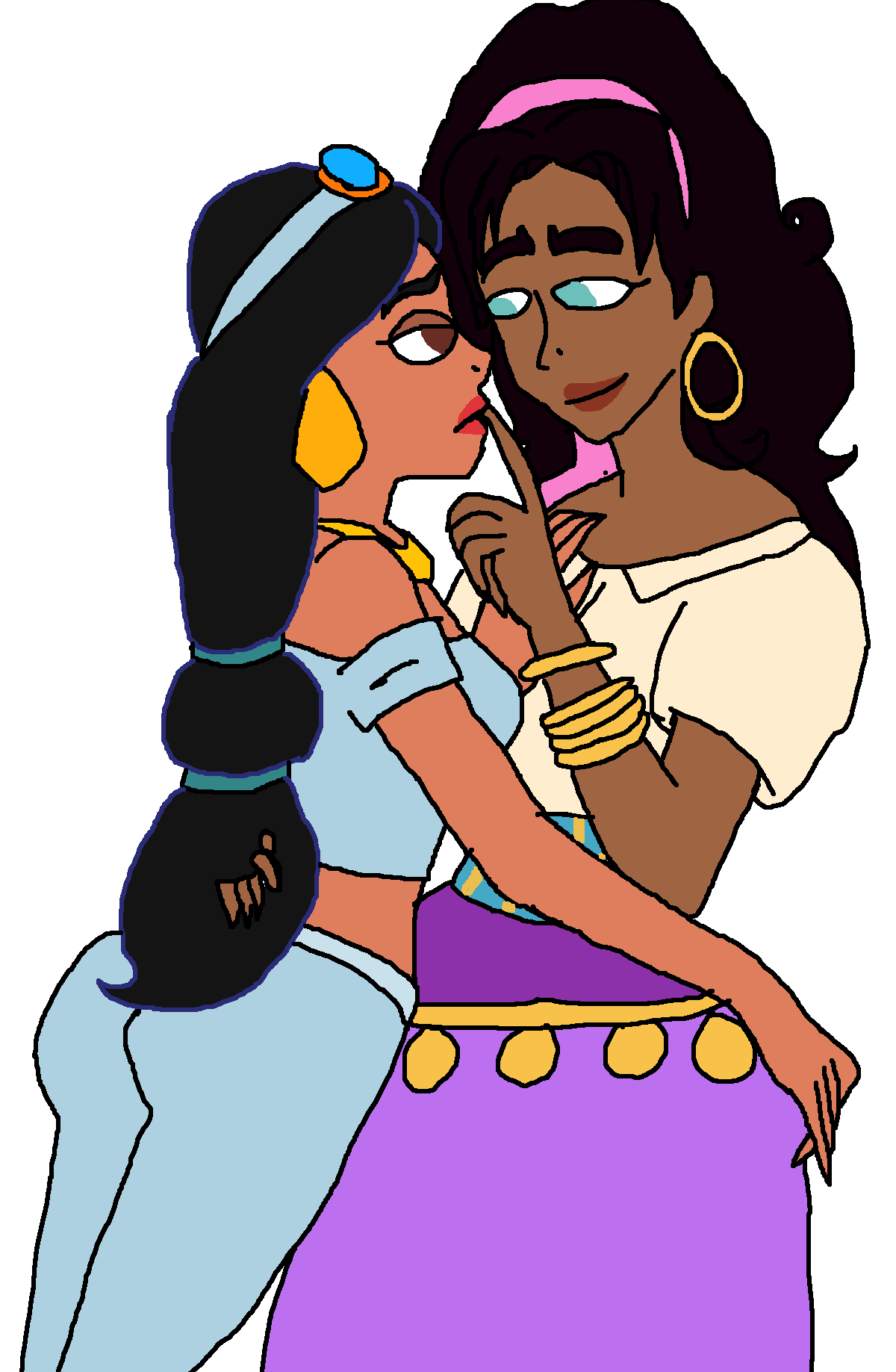 Esmeralda Seducing Jasmine by kTd1993 on DeviantArt