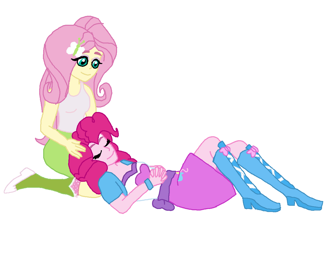 Fluttershy X Pinkie Pie by kTd1993 on DeviantArt