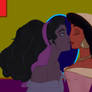 Esmeralda Gives Jasmine A Kiss