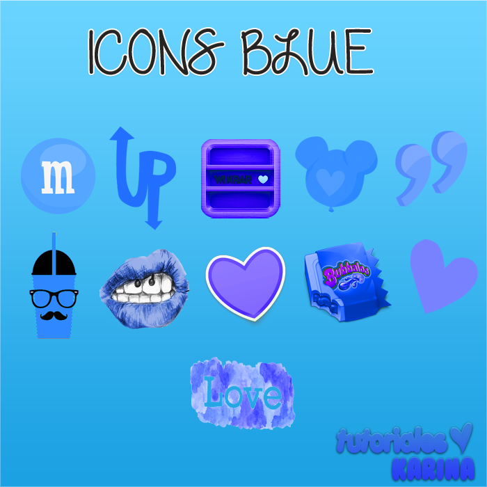 Icons Blue by karinapaez on DeviantArt