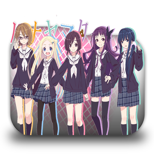 Hanayamata Anime Icon, Hanayamata_v_by_Darklephise, five female