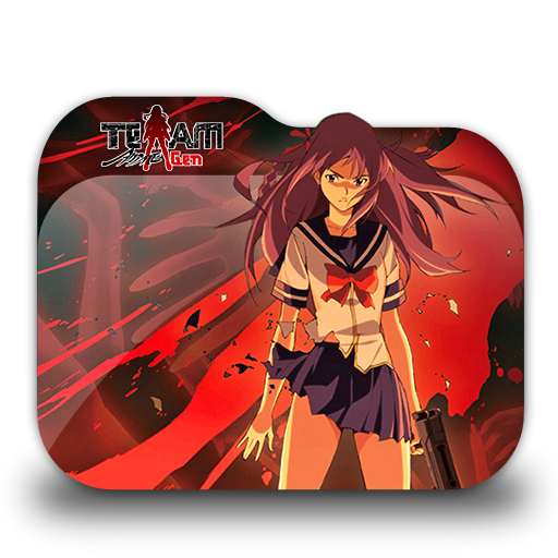 Wallpaper Shikabane Hime Aka Folder Icon By Minacsky Saya On Deviantart Desktop Wallpaper Free