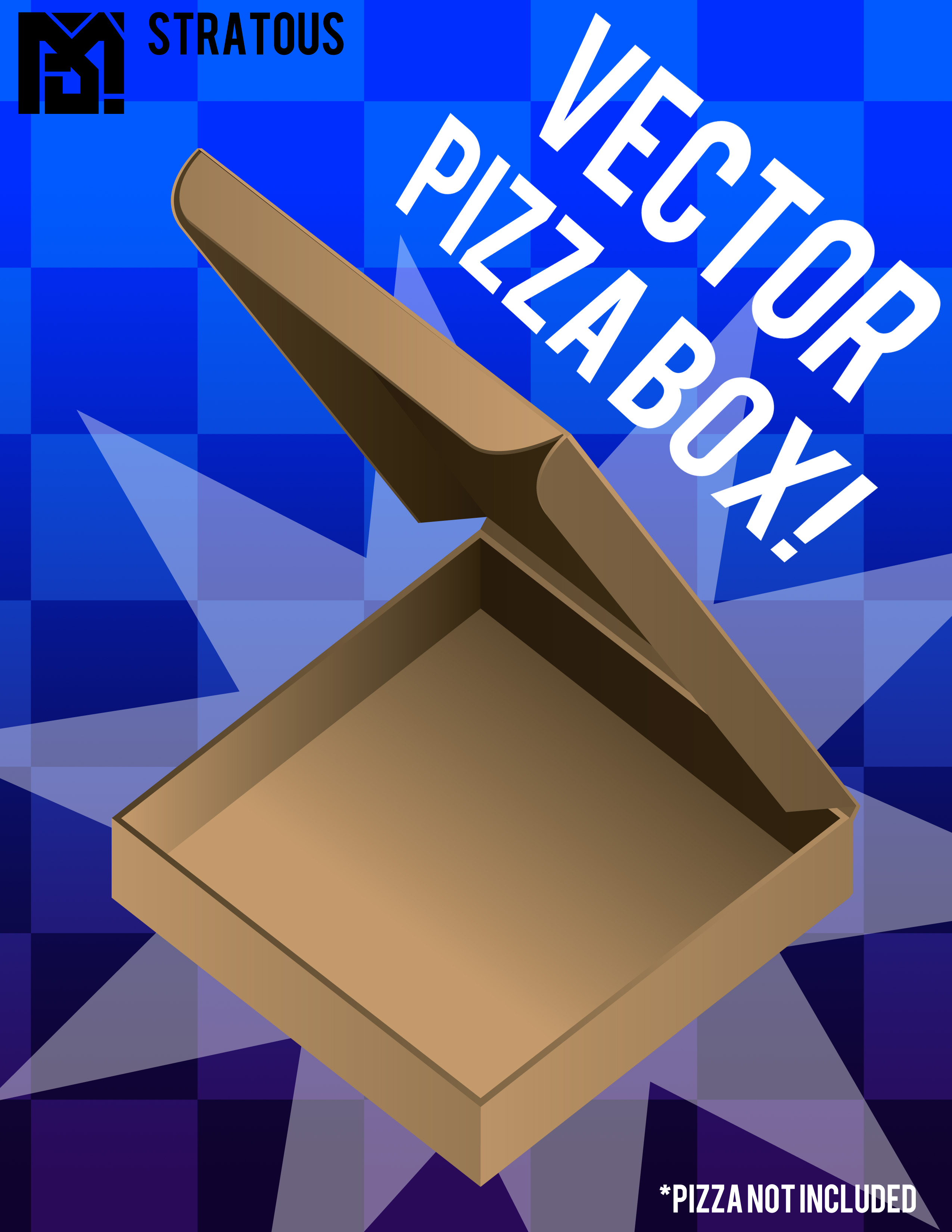Pizza Box Template Vector