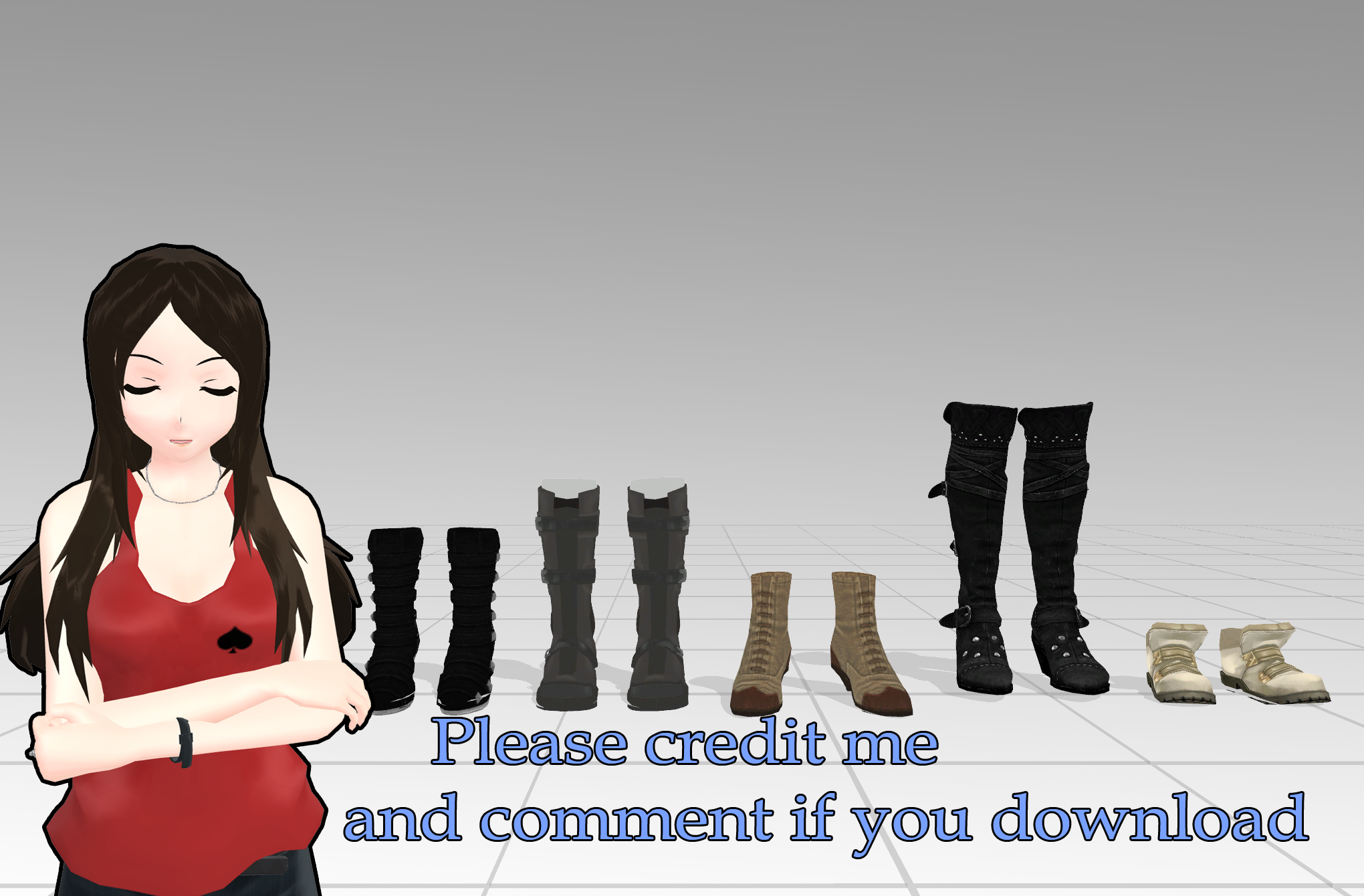 mmd shoes female
