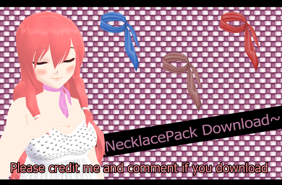 Necklace [MMD] [DL] by Deiroko on DeviantArt