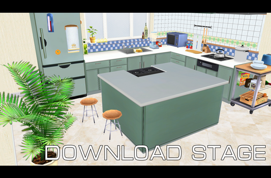 Kitchen scenery [MMD] [DL]