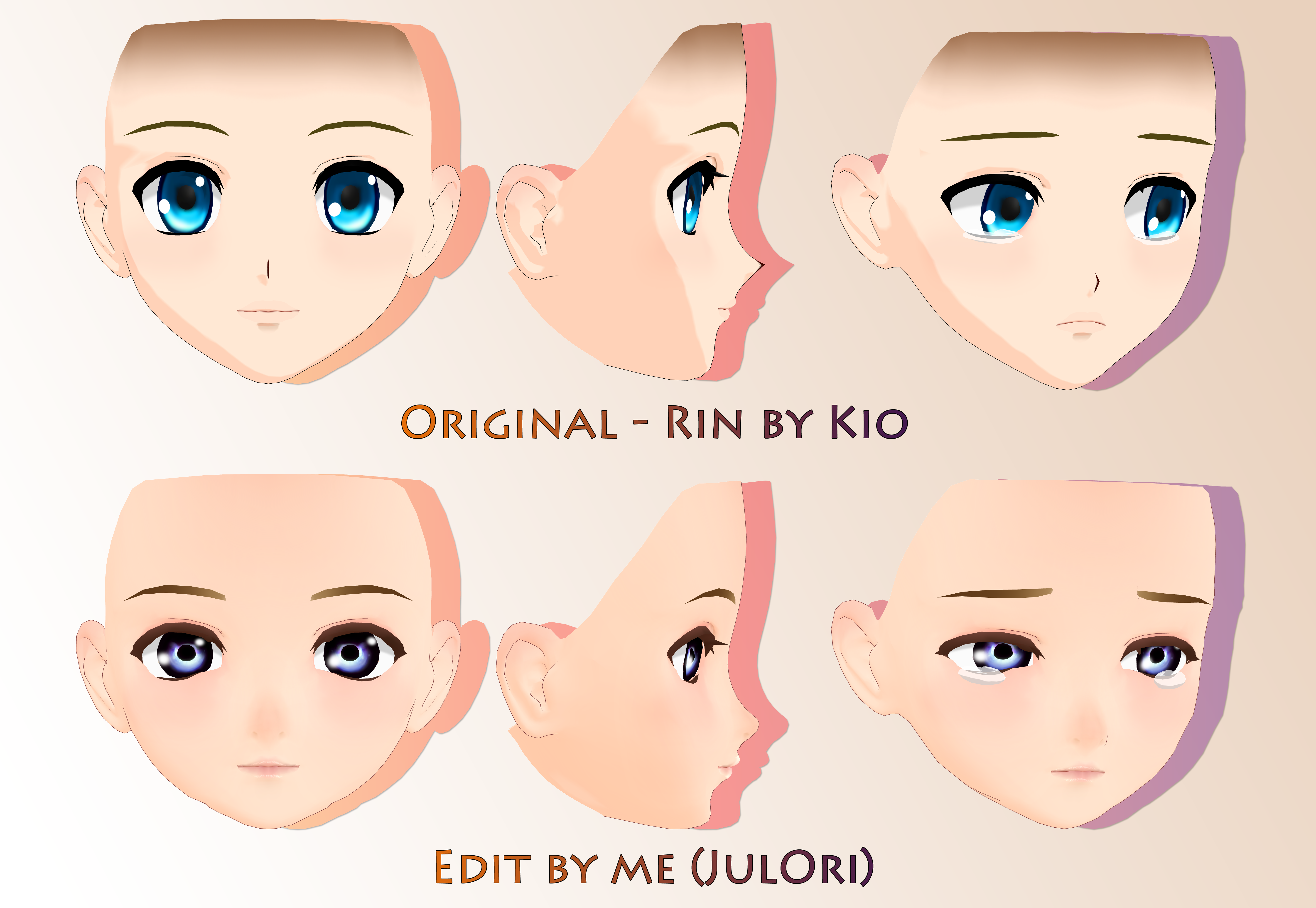 Face edit[MMD][DL] by Deiroko on DeviantArt