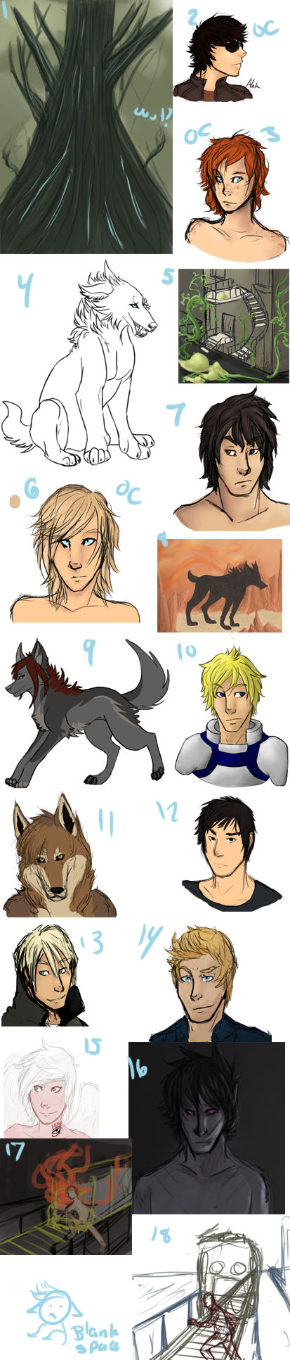 Sketch dump 4 by Alleriawolf on DeviantArt