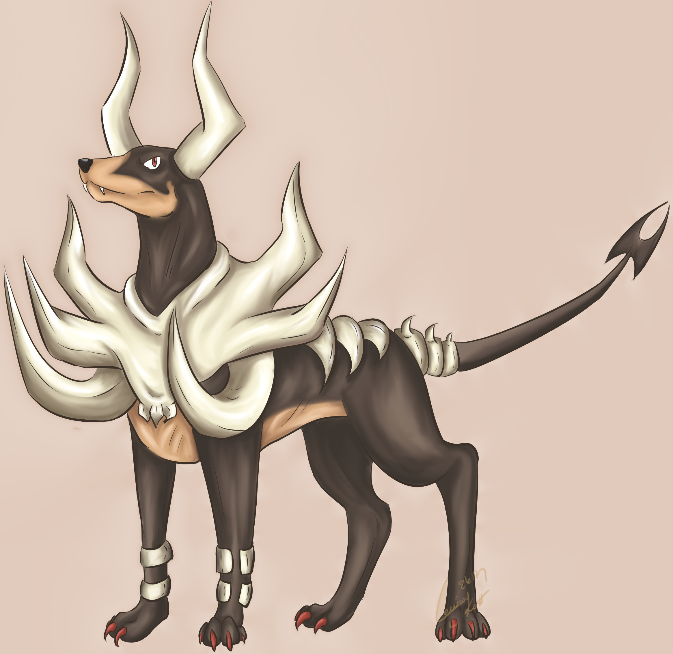 Mega Houndoom by LeniwyKott on DeviantArt