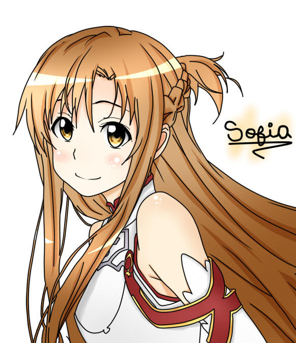 Coloreo Asuna. by Sofia-Design2001 on DeviantArt