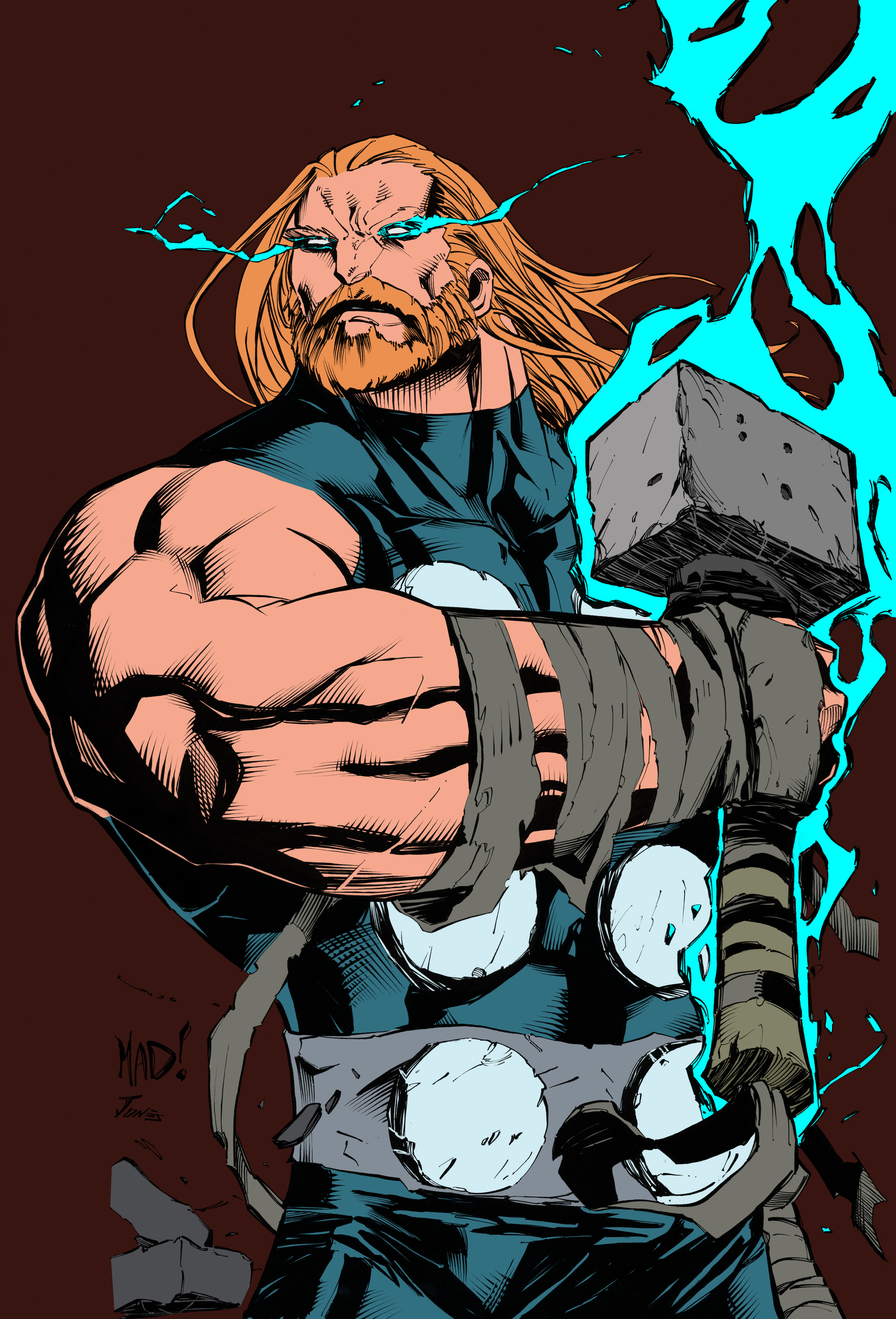 joe mad thor inks by benjonesart flats