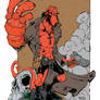 Hellboy ink flats