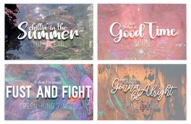 +font pack|| chillin' in the summertime