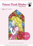 Xstitch Pattern - Princess Peach's Stained Glass by pinkythepink