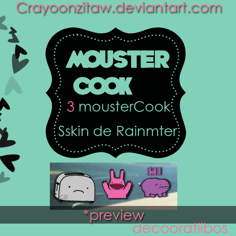 MousterCOOKS skin de Rainmeter by CrayoonzitAw
