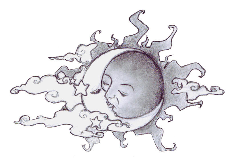 The sun and moon by BubbleGumThug on DeviantArt
