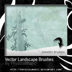 Vector Landscape Brushes.