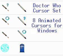 Doctor Who Cursor Set