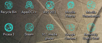 Gallifreyan Icon Set by CrimsonReach, visual art