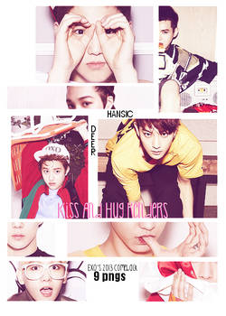 EXO Kiss And Hug render pack