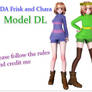 [MMD x Undertale] Tda Frisk and Chara   Model DL