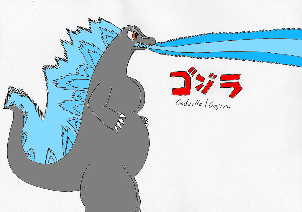 Godzilla (Gojira) Fan Art 2 by ParasideDragon on DeviantArt