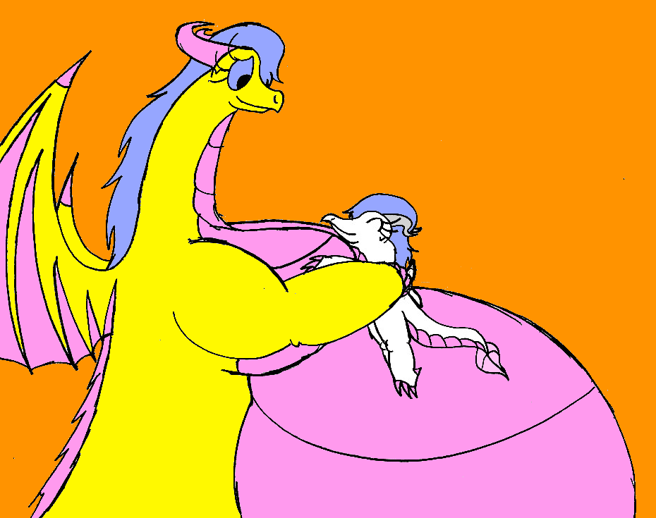 Flower hugging Time Seeker by ParasideDragon on DeviantArt