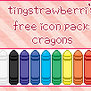 Free Icon Pack: Crayons