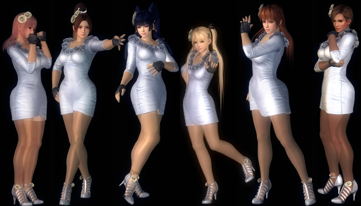 DoA5 LR Mod Opera Dress with Sheer Seamed Tights by