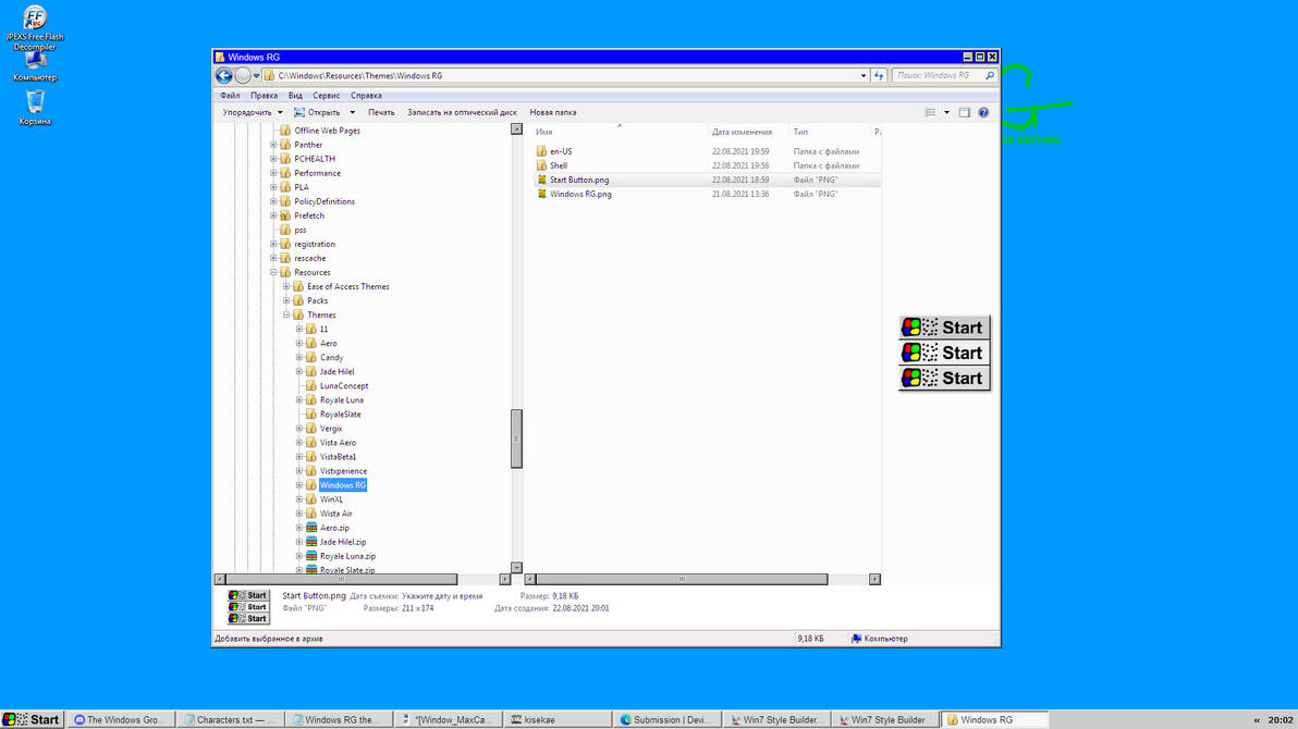 Windows RG Theme Total Conversion for Windows 7. by