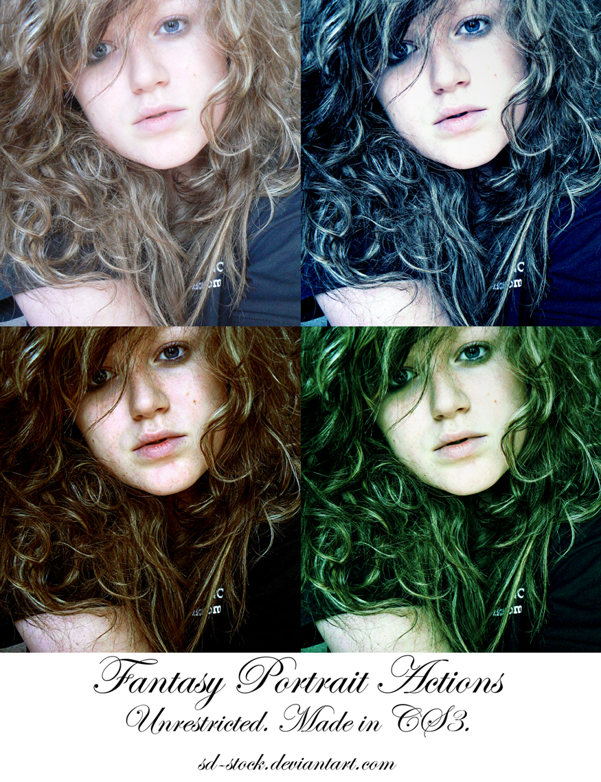 Fantasy Portrait Actions