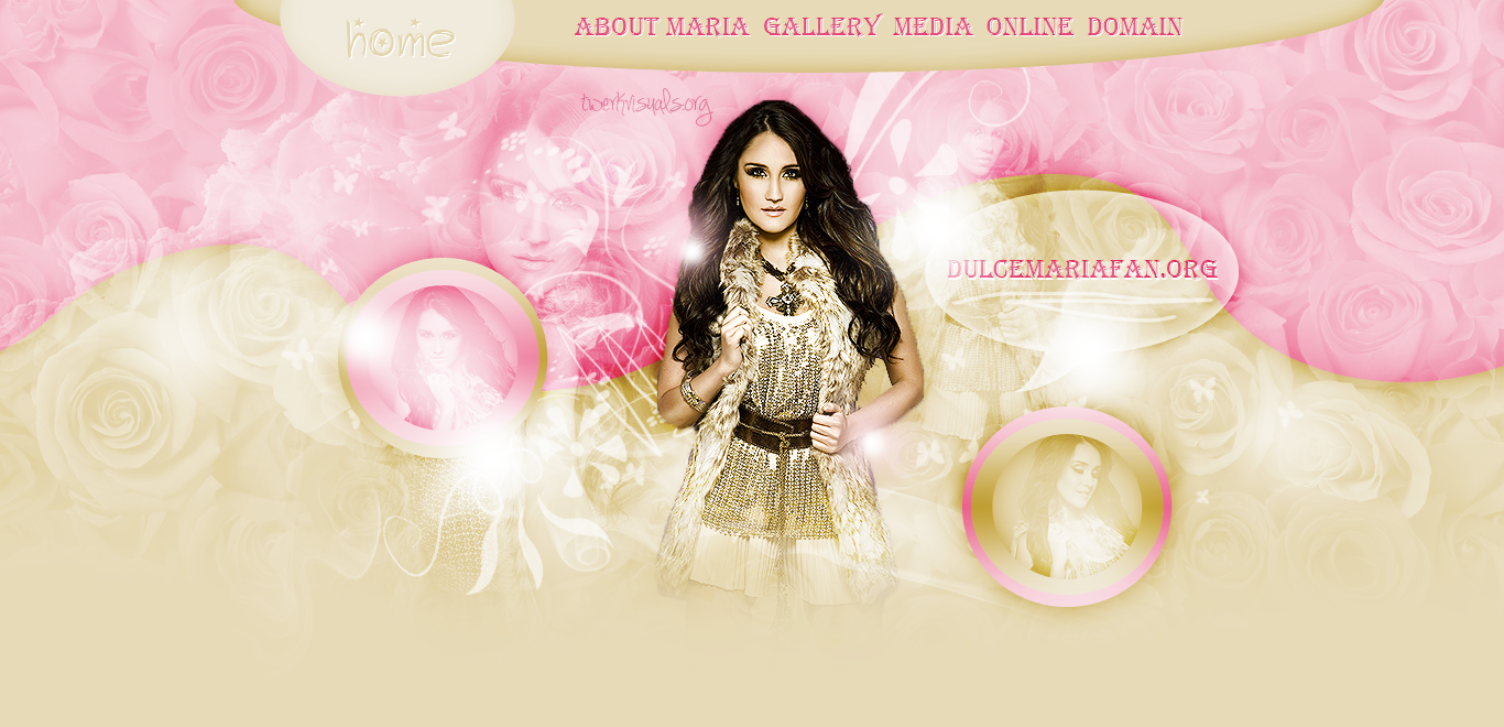 Dulce Maria Header PSD