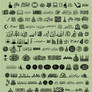 Islamic Vector Shapes,Words