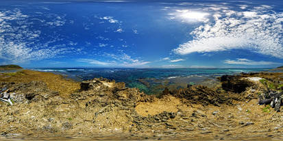 Tide Out Island of Point Nepean 360 VR Panorama