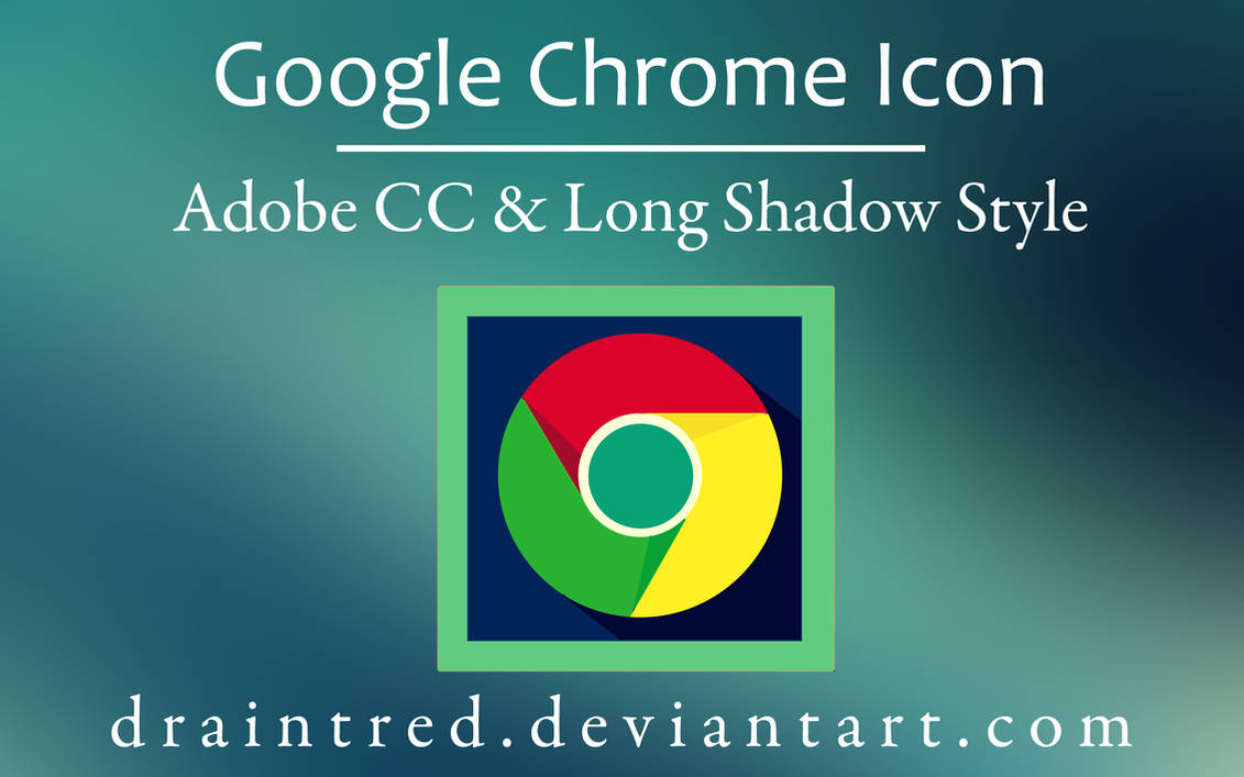 Google Chrome Icon in Long Shadow Style by draintred on DeviantArt