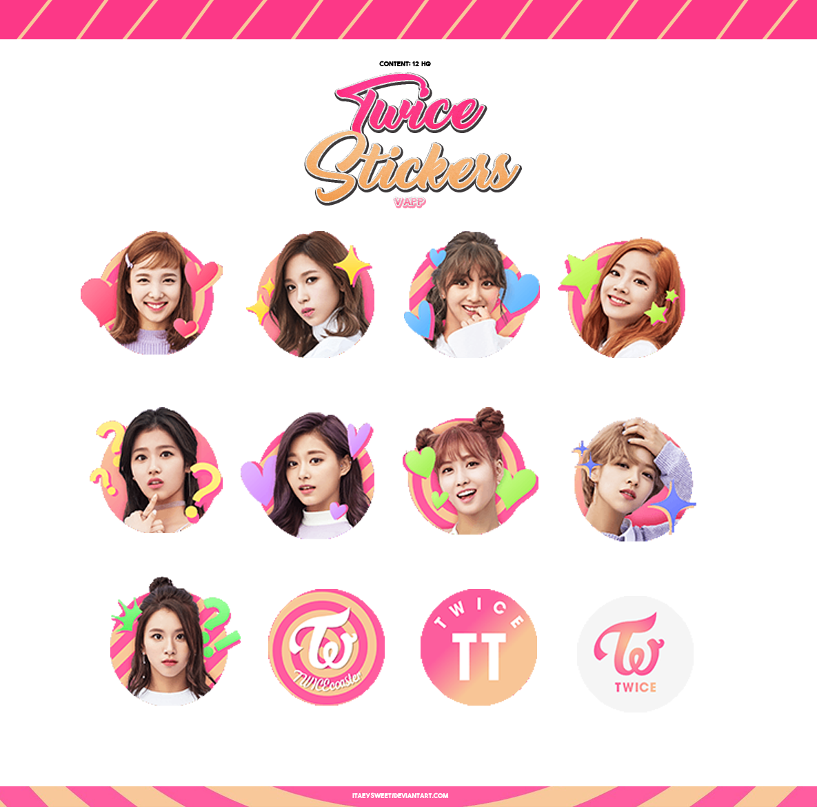 twice stickers 1 by fxrst love on deviantart