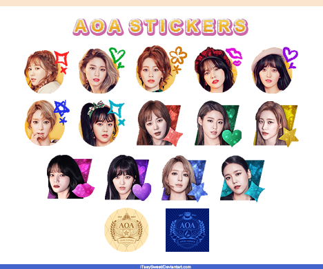 |AOA STICKERS|