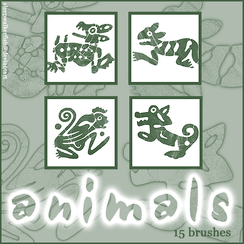 Animal shape brushes