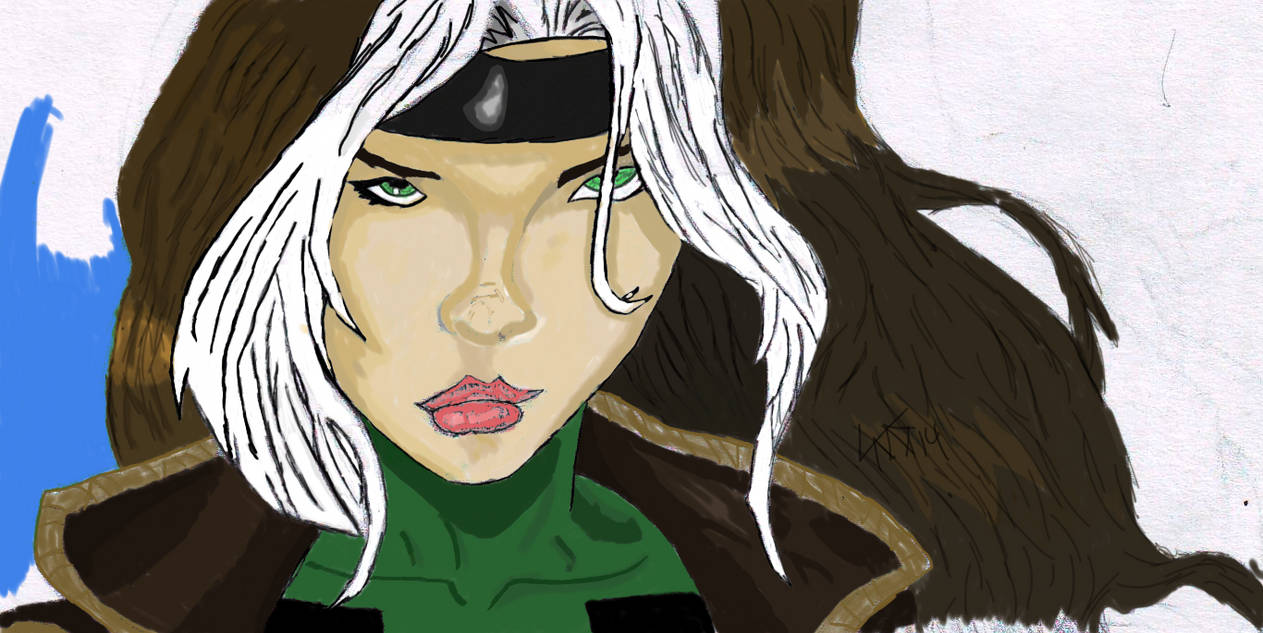 Rogue colored by naniki21 on DeviantArt