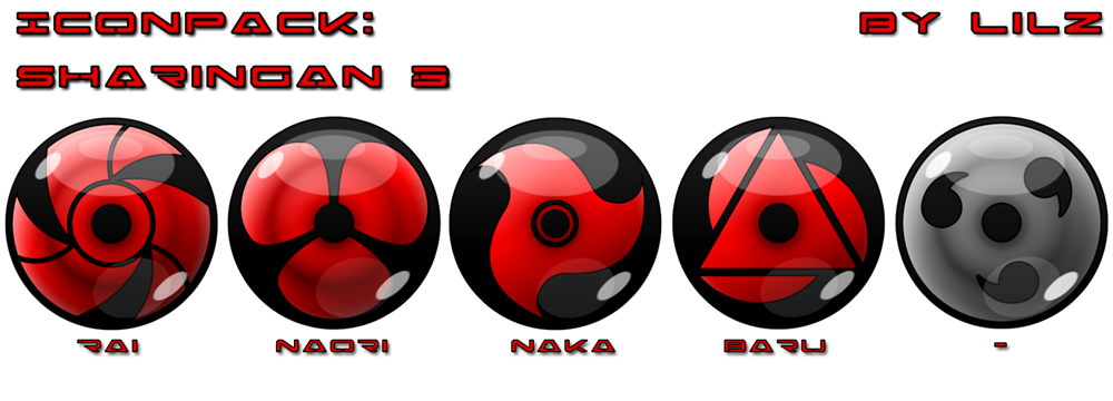 Iconpack Sharingan3 By Lilomat On Deviantart