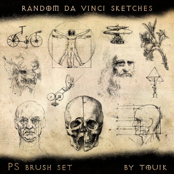 Random Da Vinci Sketches