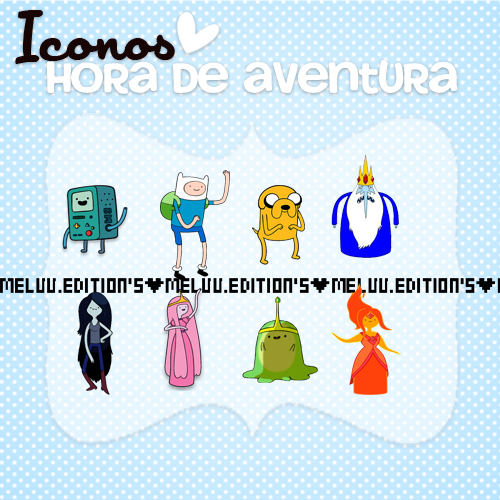 Iconos De Hora De Aventura ZIP. By: Me