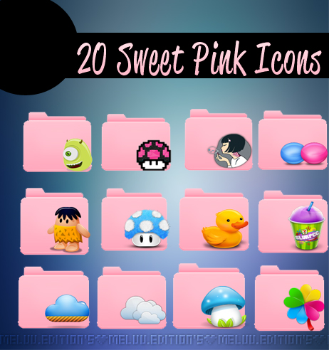 20 Sweet Pink Icons