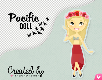 Pacific doll (PSD y PNG)