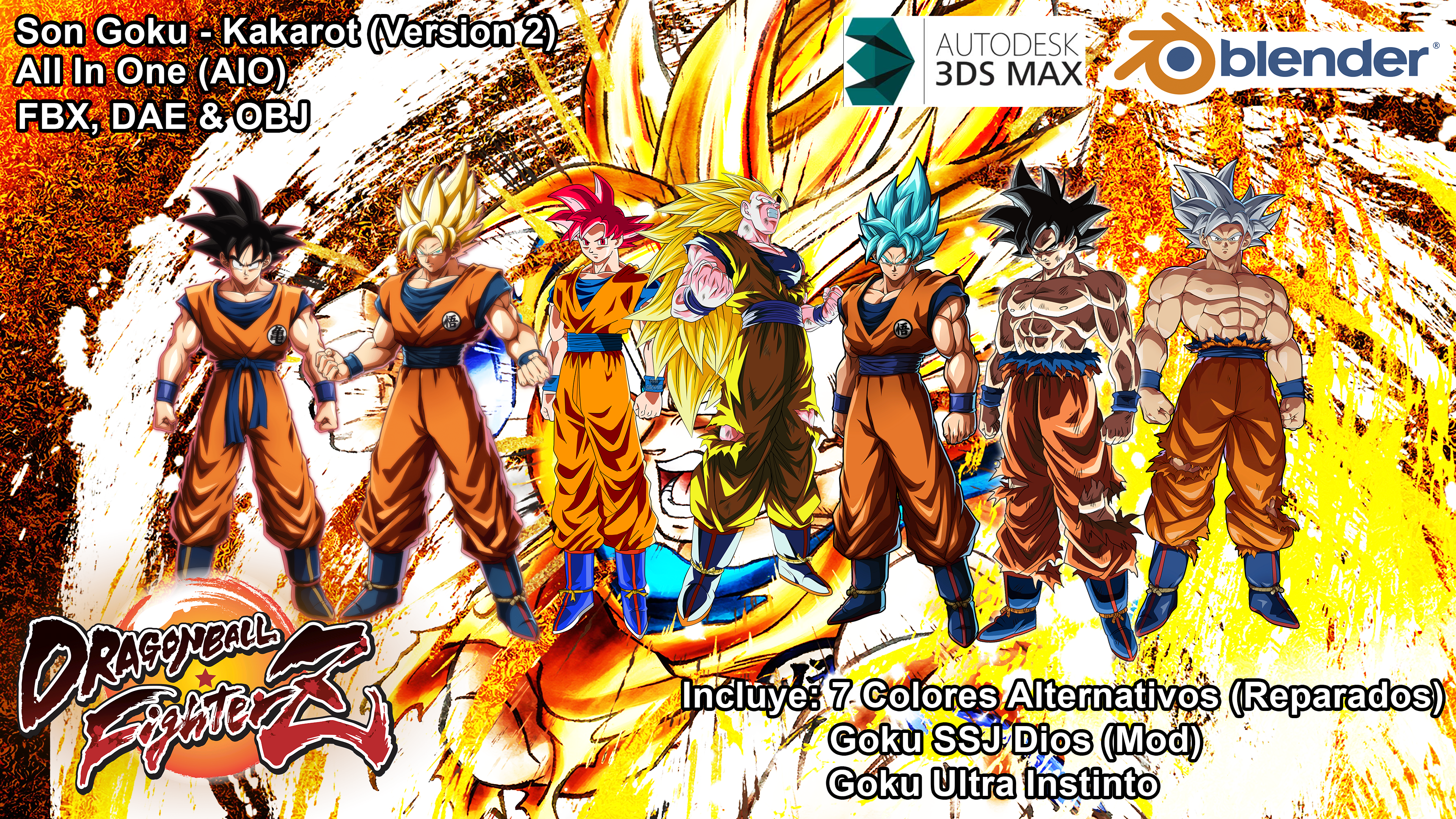 Super Saiyan 4 Goku [Dragon Ball FighterZ] [Mods]