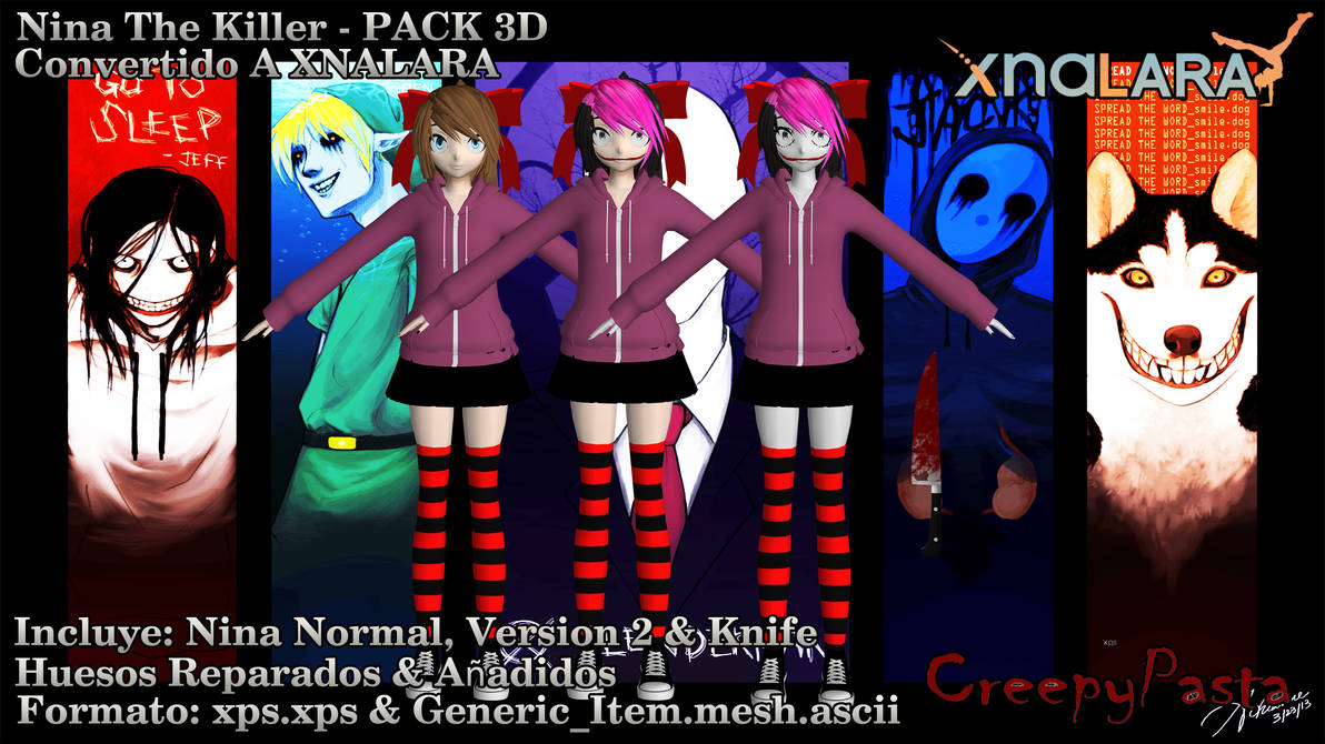 Nina The Killer (Pack Models 3D) (XNALARA) by HiGuys920 on DeviantArt